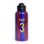 Fľaša na pitie FC Barcelona Pique No3 400ml 113A je klubom schválená - má hologram pre zaistenie originality. Oficiálne gadget s logom klubu. Skvelý nápad pre jedinečný darček pre každého fanúšika. Špeciálny povlak vnútri znamená, že nápoje nemení ich chuť.
