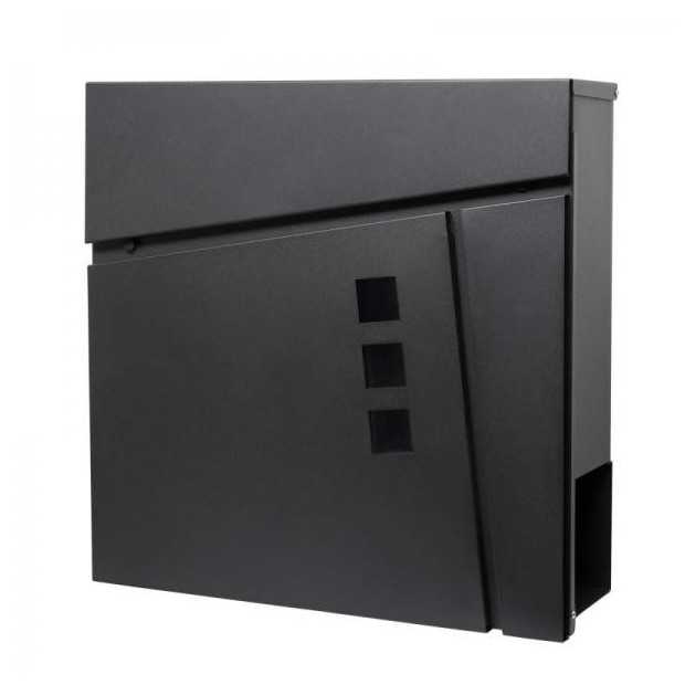 Poštovní schránka Springos MB0025 37 x 37 cm černá mat