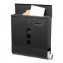 Poštovní schránka Springos MB0022 33,5 x 30,5 x 9,5 cm černá mat s okýnkem