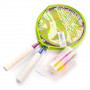 Dětský badmintonový set Meteor 2 rakety + 2 míčky + obal