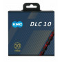 řetěz KMC DLC 10 Super Light červeno/černý v krabičce 116 čl.