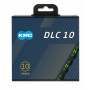 řetěz KMC DLC 10 Super Light zeleno/černý v krabičce 116 čl.