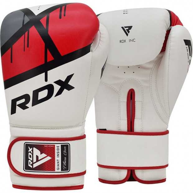Boxerské rukavice RDX F7 Ego červené kůže