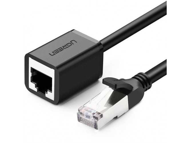 Kabel sieciowy UGREEN przedłużacz Ethernet RJ45, Cat. 6, FTP, z metalową wtyczną 2m, (czarny)