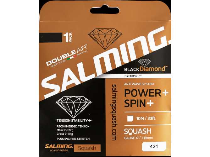 SALMING Black Diamond String Single Black Single 10m