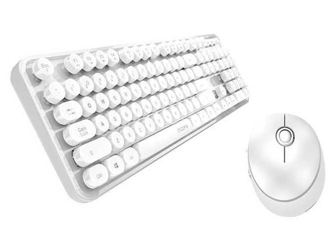 Bezprzewodowy zestaw klawiatura + myszka MOFII Sweet 2.4G (biały)