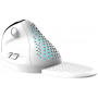 Bezprzewodowa mysz pionowa Delux M618XSD BT+2.4G RGB (biała)