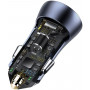 Ładowarka samochodowa Baseus Golden Contactor Pro, 2x USB, 40W (szara)