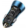 Ładowarka samochodowa Baseus Golden Contactor Pro, USB + USB-C, QC4.0+, PD, SCP, 40W (niebieska)