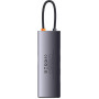Hub 8w1 Baseus Metal Gleam Series, USB-C do 3x USB 3.0 + HDMI + USB-C PD + microSD/SD + VGA