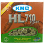 Řetěz KMC HL-710, 1-rychlostní - Speciální řetěz pro BMX kola s pevností v tahu 1050kg. Offset halflink 1/2x1/8 9,4mm - 100 článků. Vhodný pro 1 rychlostní převod (singlespeed).