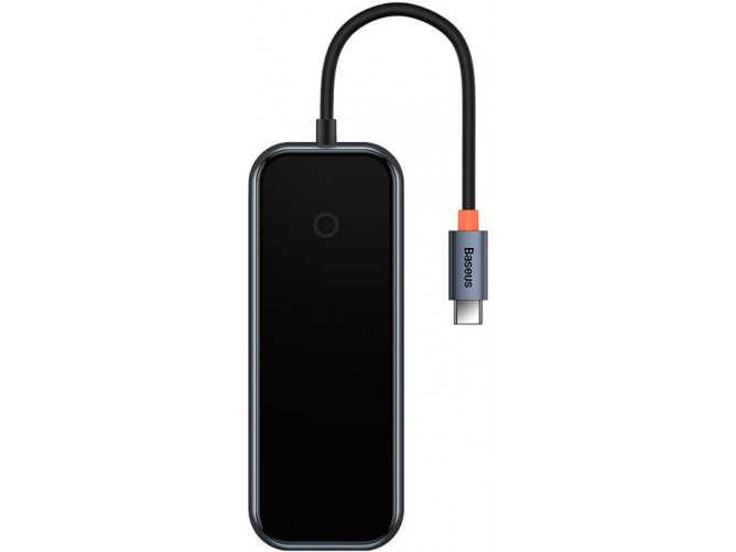 Hub 7in1 Baseus AcmeJoy Series USB-C do 2xUSB 3.0 + HDMI + USB 2.0 + USB-C PD + SD/TF (szary)