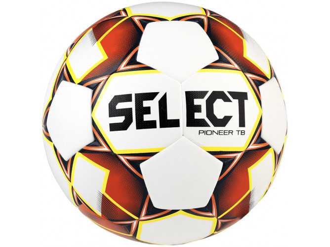 Futbalový míč Select Pioneer TB bílo-oranžovo-žlutý