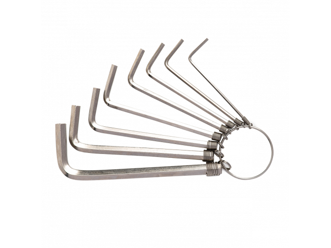 Zestaw kluczy imbusowych Deli Tools EDL3080, 1.5-6mm (srebrny)