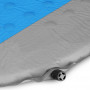 Spokey AIR MAT Samonafukovací karimatka, 185 x 55 x 3 cm, šedo-modrá