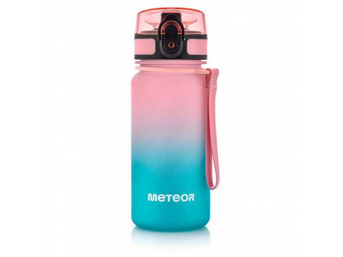 Sportovní láhev na vodu Meteor 350 ml růžová/tyrkysová a