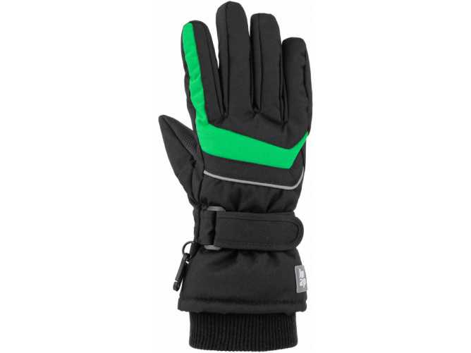 Loap RUFUS dětské lyžařské rukavice černé zelené