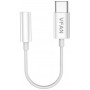Kabel Vipfan L08 USB-C do mini jack 3.5mm AUX, 10cm (biały)