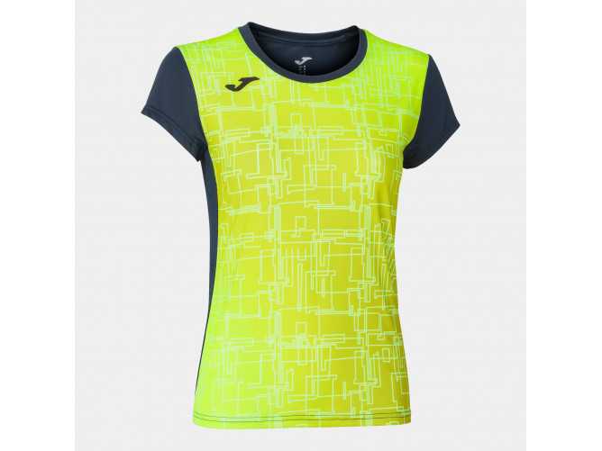 Sportovní třičko dámské Joma Elite VIII short sleeve t-shirt navy fluor yellow 901255.321