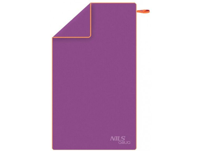 Ručník z mikrovlákna NILS aqua NAR12 fialový/oranžový